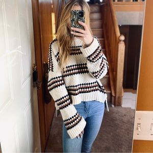 Vici chenille knit sweater size large